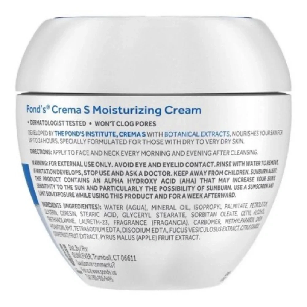 POND'S 24 Hour Moisturizer POND'S Crema S 24H Moisturizing‎ Cream - 14.1oz